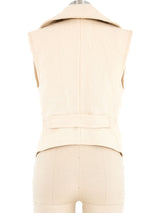 2003 Balenciaga Cream Vest Jacket arcadeshops.com