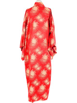 Red Metallic Embroidered Kimono Jacket arcadeshops.com