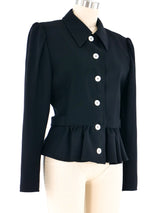 1990s Valentino Peplum Jacket Jacket arcadeshops.com