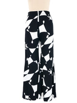 1970s Graphic Black and White Pant Ensemble Suit arcadeshops.com
