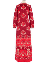 Metallic Lotus Jersey Gown Dress arcadeshops.com