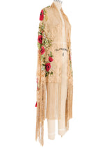 Valentino Pressed Flower Lace Shawl Accessory arcadeshops.com