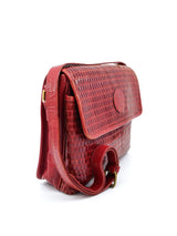 Fendi Red Woven Leather Bag Accessory arcadeshops.com
