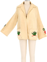 1940s La Muchacha Mexican Embroidered Souvenir Jacket Jacket arcadeshops.com