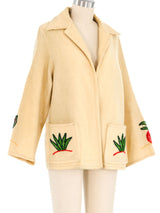 1940s La Muchacha Mexican Embroidered Souvenir Jacket Jacket arcadeshops.com