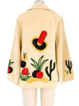 1940s La Muchacha Mexican Embroidered Souvenir Jacket Jacket arcadeshops.com
