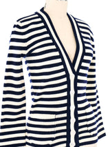 Yves Saint Laurent Striped Cardigan Jacket arcadeshops.com