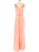 1930s Blush Silk Slip Dress Dress arcadeshops.com