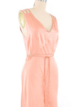 1930s Blush Silk Slip Dress Dress arcadeshops.com