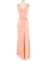 1930s Blush Silk Slip Dress Dress arcadeshops.com