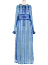 Raksha Block Printed Silk Dress Dress arcadeshops.com