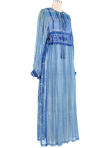 Raksha Block Printed Silk Dress Dress arcadeshops.com