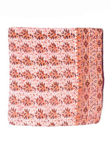 Indian Block Printed Silk Scarf Accessory arcadeshops.com