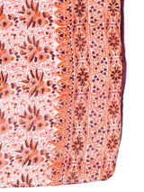 Indian Block Printed Silk Scarf Accessory arcadeshops.com