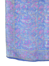 Indian Block Printed Silk Scarf Accessory arcadeshops.com
