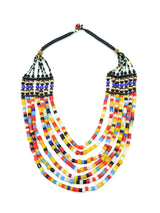 Multicolor Bead Bib Necklace Jewelry arcadeshops.com