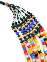 Multicolor Bead Bib Necklace Jewelry arcadeshops.com