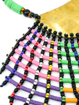 Recycled Plastic Bib Statement Necklace Jewelry arcadeshops.com