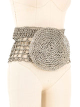 Oversize Metal Wire Crochet Belt Accessory arcadeshops.com