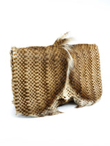 1970s Halston Convertible Fur Clutch Accessory arcadeshops.com