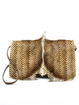 1970s Halston Convertible Fur Clutch Accessory arcadeshops.com