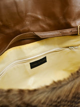 1970s Halston Convertible Fur Clutch Accessory arcadeshops.com