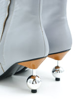 Marni Chrome Heeled Booties, 36 Accessory arcadeshops.com