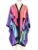 Yolanda Hand Painted Silk Robe Jacket arcadeshops.com