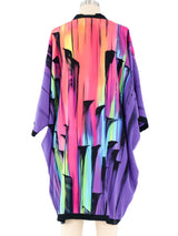 Yolanda Hand Painted Silk Robe Jacket arcadeshops.com