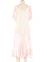 1980s Heart Embellished Gauze Dress Dress arcadeshops.com