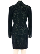 1990s Alaia Perforated Suede Suit Suit arcadeshops.com