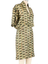 Thierry Mugler Gold Lame Mini Dress Dress arcadeshops.com