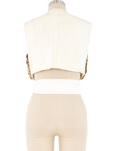 1960s Coin Fringe Cropped Vest Jacket arcadeshops.com