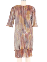 Judy Hornby Pleated Metallic Layered Dress Dress arcadeshops.com