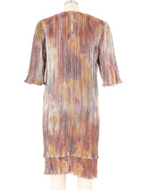 Judy Hornby Pleated Metallic Layered Dress Dress arcadeshops.com