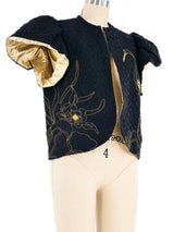 Quilted Chain Stitched Heron Sleeveless Jacket Jacket arcadeshops.com