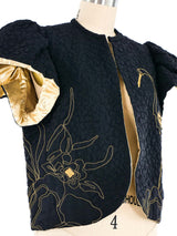 Quilted Chain Stitched Heron Sleeveless Jacket Jacket arcadeshops.com