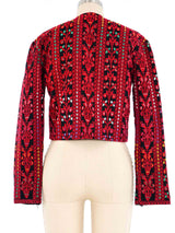 Embroidered Cropped Jacket Jacket arcadeshops.com