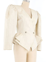 Ungaro Metallic Peplum Jacket Jacket arcadeshops.com