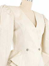 Ungaro Metallic Peplum Jacket Jacket arcadeshops.com