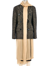Maison Margiela Deconstructed Tweed Trench Coat Jacket arcadeshops.com