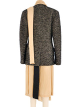 Maison Margiela Deconstructed Tweed Trench Coat Jacket arcadeshops.com