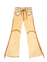 1970s Whipstitch Deerskin Flares Bottom arcadeshops.com