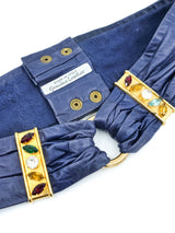 Fendi Leather Pants with Jeweled Belt Bottom arcadeshops.com