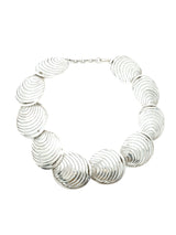 Silver Cut Out Disc Necklace Jewelry arcadeshops.com