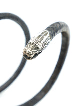 Leather Dragon Coil Armband Jewelry arcadeshops.com