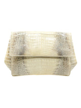 Donna Karan Oversized Crocodile Clutch Accessory arcadeshops.com