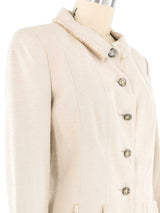 Chanel Raw Silk Jacket Jacket arcadeshops.com