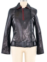 Jitrois Leather Moto Top Top arcadeshops.com