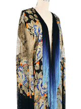 1920s Fringed Lame Robe Jacket arcadeshops.com